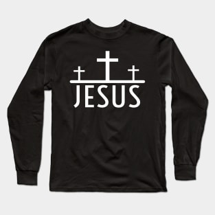 Jesus Name Religious Funny Christian Long Sleeve T-Shirt